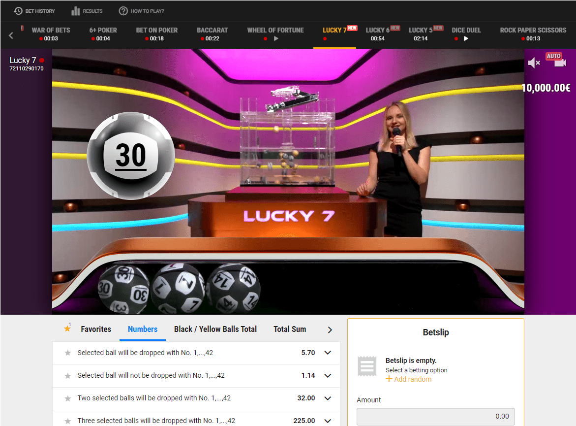 Lucky 7 của BetGames.tv