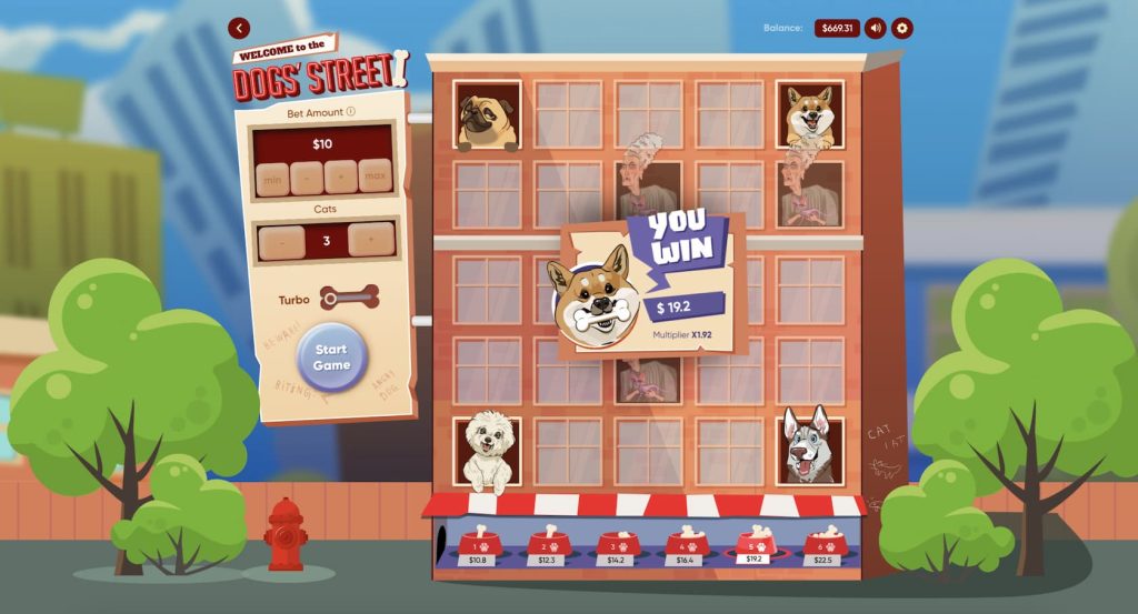 Dogs Street žaidimas