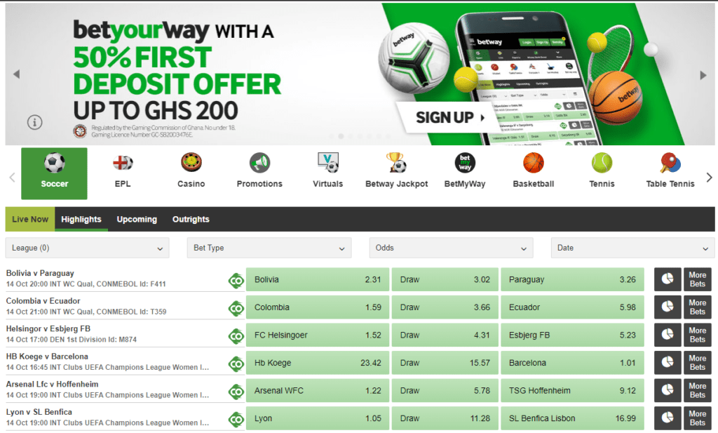 Betway Kasyno online