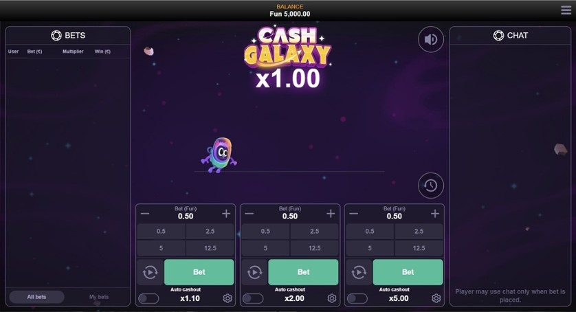 Cash Galaxy Spletna igra za denar