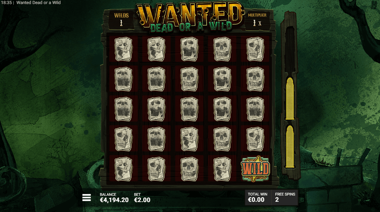 Wanted Dead or a Wild - Tote-Bonus-Option