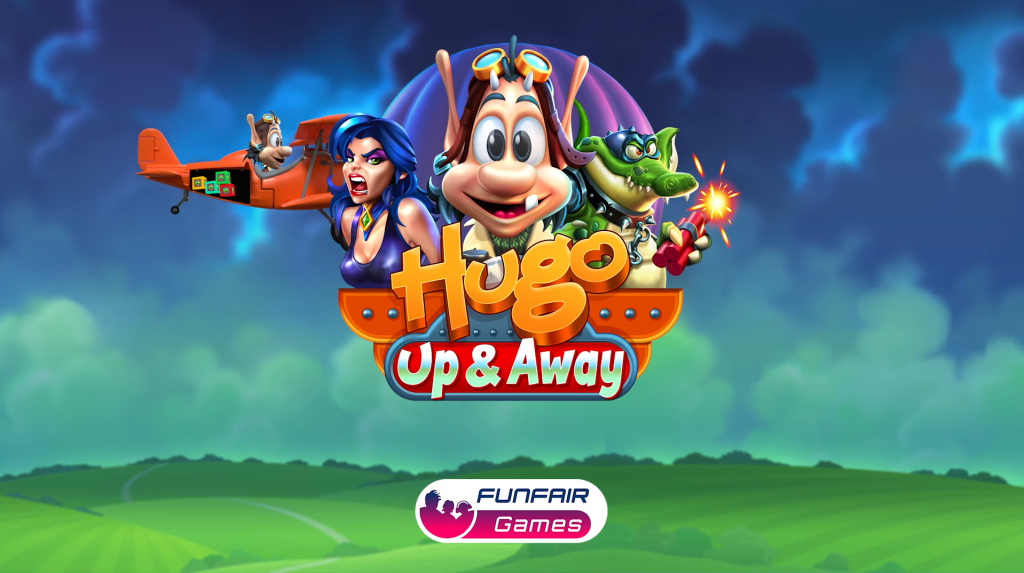 Hugo Up and Away slot main characters