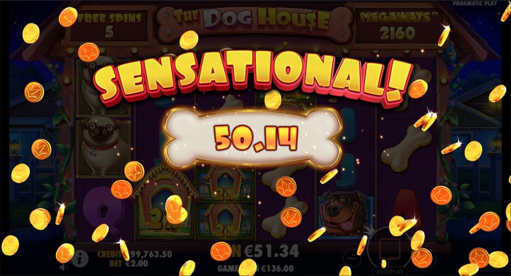 Jackpot di Dog House Megaways