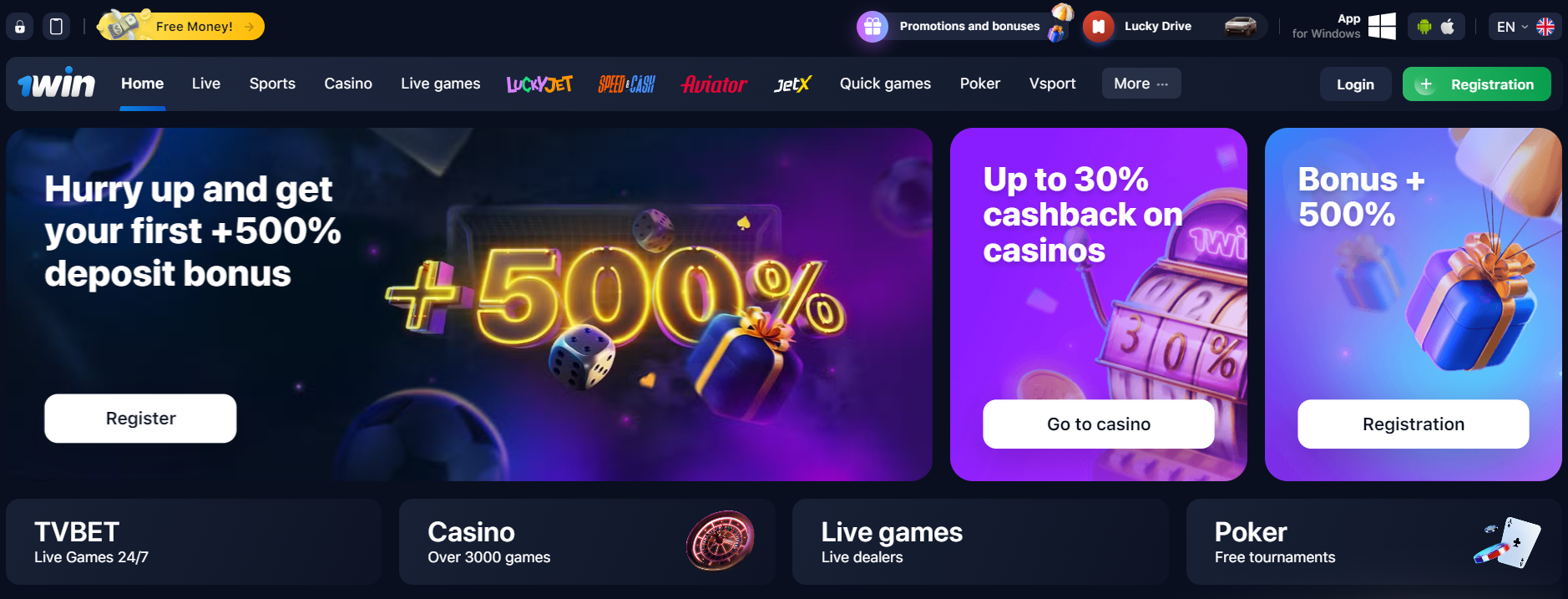 1Win online casino