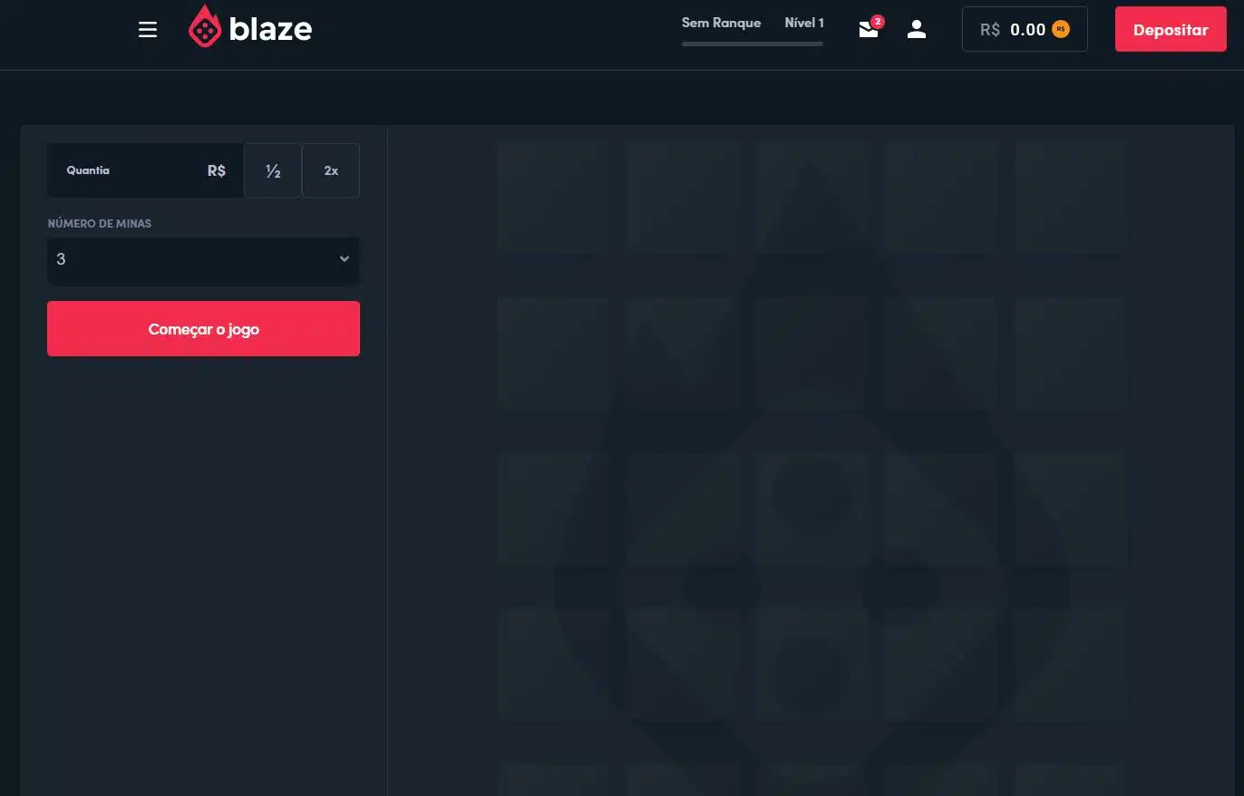 Blaze Mines Game Grid