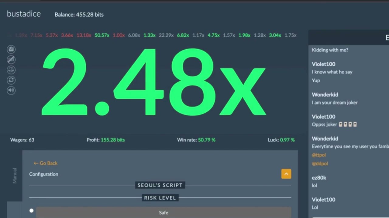 Bustadice Game Interface